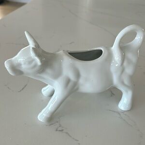 Ceramic White Cream Cow